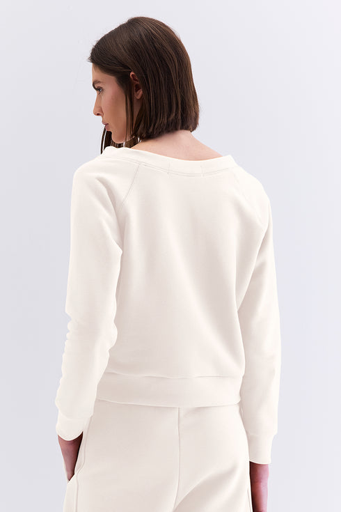 BLUSA DECOTE V NATURAL
